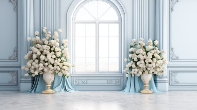 Regal Blue Wedding Setting