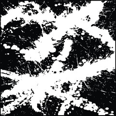 Fototapeta premium white and black brush stroke grunge abstract background illustration vector