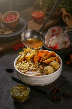 Fried rice and rice soto are typical Indonesian food