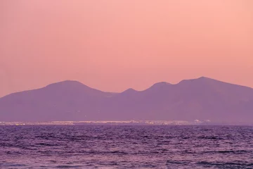 Crédence de cuisine en verre imprimé les îles Canaries Beautiful sunrise in Corralejo Fuerteventura, Canary Islands, Spain.