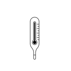 Thermometer icon vector