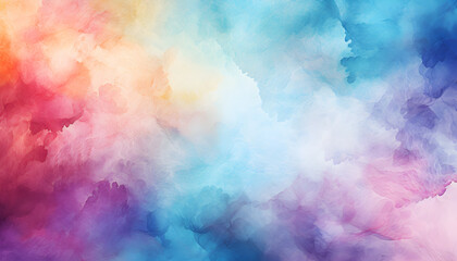 Colorful watercolor painted grunge texture background