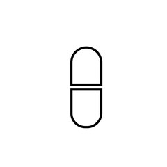 Capsule icon vector