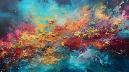 Obraz na płótnie Canvas Colorful swirling dreams. Cloud background with abstract movement. Vision of beauty and imagination. Sky full of wonder and fantasy,Colorful cloud sea texture and pattern