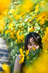 Naklejka premium Nature girl