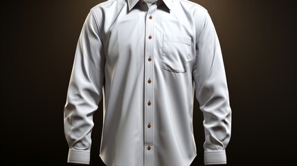 a classic oxford button-down shirt with a transparent background in PNG format.
