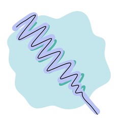 hand drawn illustration of a brush