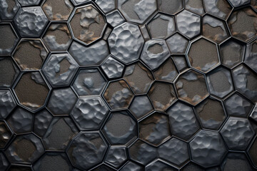 Industrial metal surface, weathered and worn, close up material texture