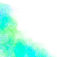 Fototapeta na wymiar Blue Green Corner Glitter Fog Cosmos