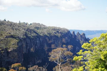 Papier peint adhésif Trois sœurs Blue Mountains National Park in Australia - オーストラリア ブルーマウンテンズ 国立公園