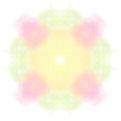 Green Pink Yellow Glitter Fog Cosmos