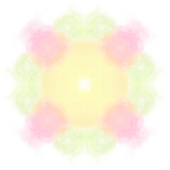 Green Pink Yellow Glitter Fog Cosmos