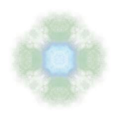 Green Blue Glitter Fog Cosmos