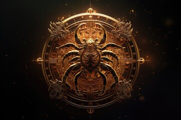 Fototapeta premium Zodiac Cancer Symbol Cancer Crab Cancer is an astrological sign. The constellation of the Crab