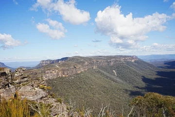 Cercles muraux Trois sœurs Blue Mountains National Park in Australia - オーストラリア ブルーマウンテン 国立公園