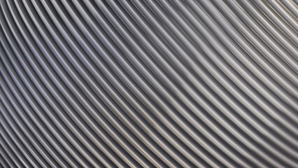 3D Steel Geometric Spiral Layered Texture Graphics. Shiny Silver Architecture Swirl Background Texture