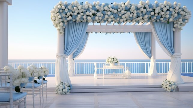 Azure Dreams Outdoor Wedding