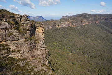 Tuinposter Three Sisters Blue Mountains National Park in Australia - オーストラリア ブルーマウンテン 国立公園
