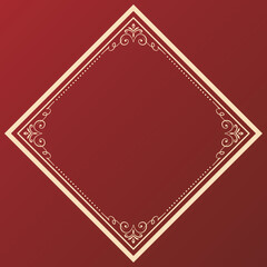 クリスマスをイメージしたアンティークフレーム