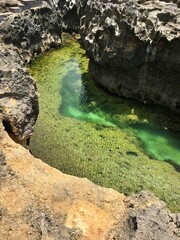 Beach rock at Bali Indonesia