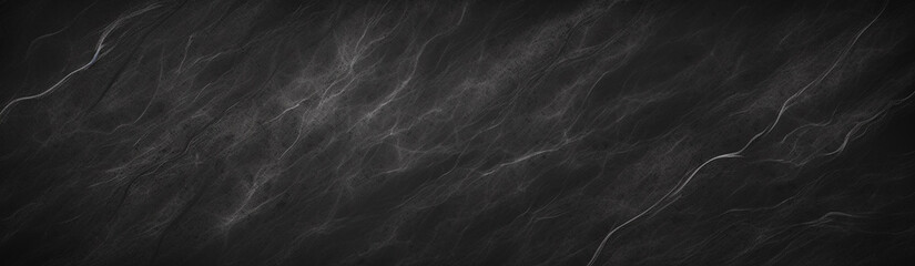 Obraz premium Black Marbled Texture Website Banner