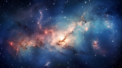 Obraz na płótnie Canvas Beautiful Galaxy Photographed by a Telescope