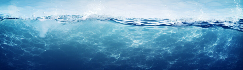 Under Water Wave Website Banner, Website Header Wallpaper