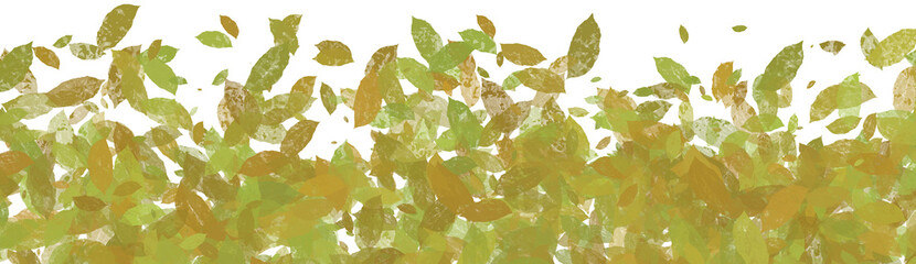 Old Green Bottom Leaves Texture Element Overlay