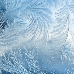 Fototapeta na wymiar Incredible classic window frost patterns for your background. AI Generation 