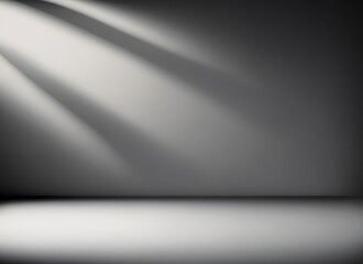 Gray background for presentation with beautiful lights and shadows. AI Generated.