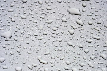 water drops on glass