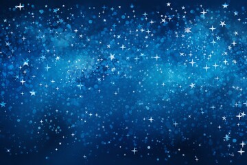 Background of blue stars. Generative AI