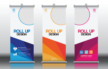 Roll up, roll up banner, rollup banner brochure flyer banner design template vector, roll up design modern x-banner and flag-banner. 850-2000mm rectangle size.