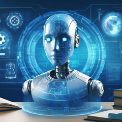 Futuristic education with personalized learning by AI robots