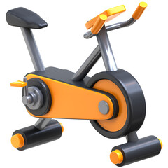 Obraz premium 3d icon Exercise Bike, 3d illustration, 3d element, 3d rendering.