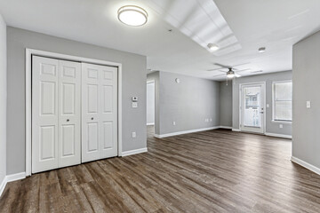 Fototapeta premium beautiful apartment, interior, big empty room bright