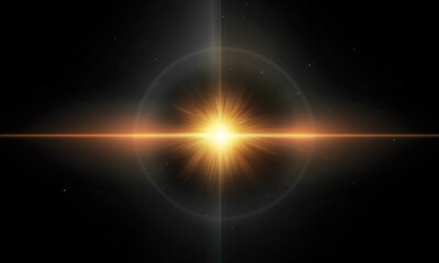 Fototapeta premium Light effect ray shining sun bright flash Special lens flare 