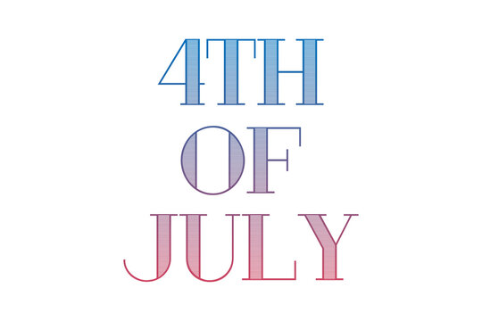 Digital png illustration of 4th of july text on transparent background
