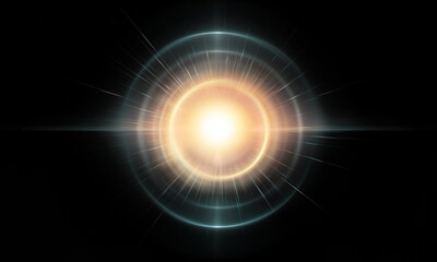 Light effect ray shining sun bright flash Special lens flare	