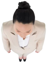 Fototapete Asiatische Orte Digital png photo of asian businesswoman standing on transparent background