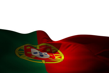 Fototapeta premium Digital png illustration of flag of portugal on transparent background