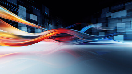 abstract wavy red, black and orange background colors