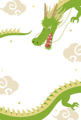辰年　龍のフレーム枠