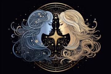 Zodiac Gemini Symbol  Twins