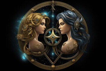 Zodiac Gemini Symbol  Twins