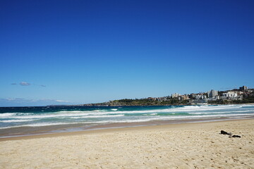 Fototapeta na wymiar Bondai Beach in Sydney, NSW, Australia - オーストラリア シドニー ボンダイビーチ