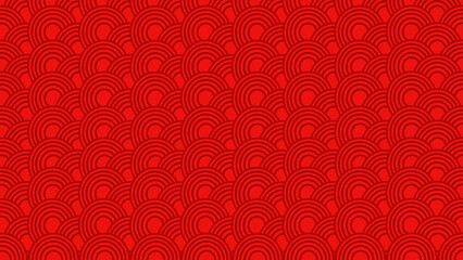 seamless pattern with red hearts