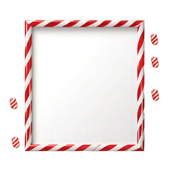 Christmas card with red bow on png transparent background