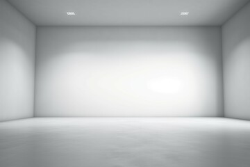 Smooth empty grey studio well use as background