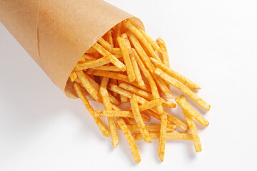Potato sticks in bag